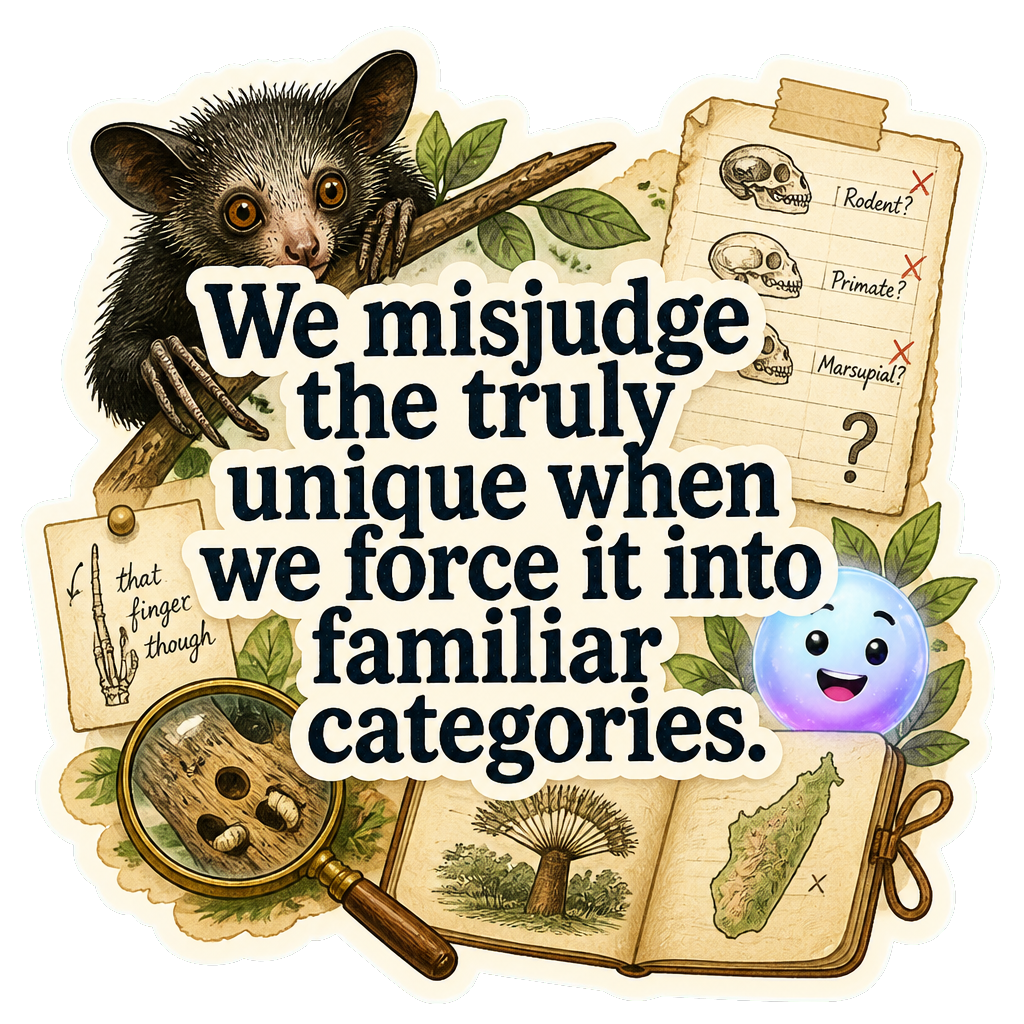 We misjudge the truly unique when we force it into familiar categories.