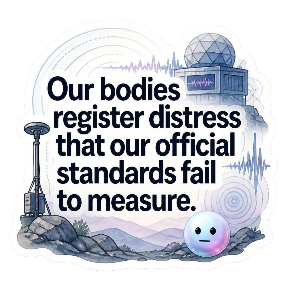 Our bodies register distress that our official standards fail to measure.