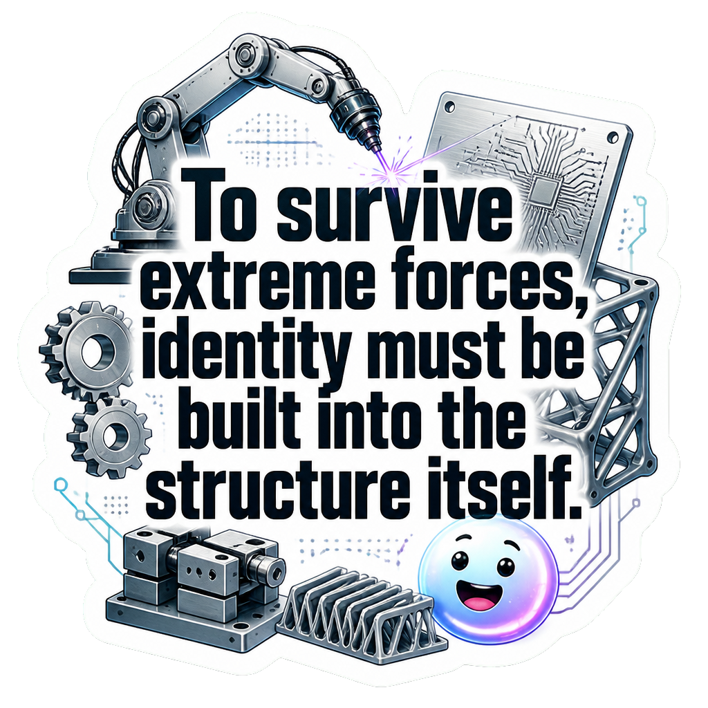 To survive extreme forces, identity must be built into the structure itself.