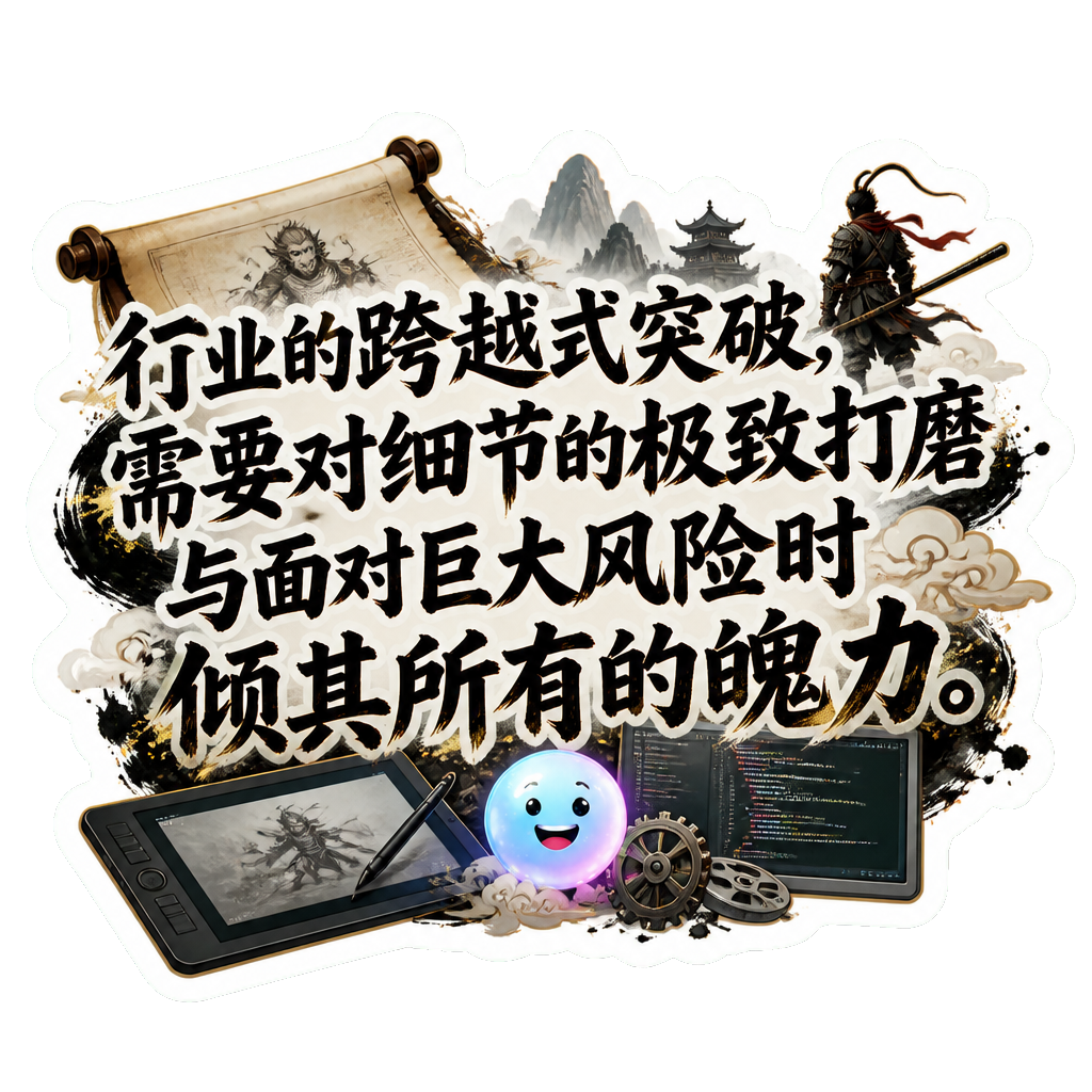 行业的跨越式突破，需要对细节的极致打磨与面对巨大风险时倾其所有的魄力。