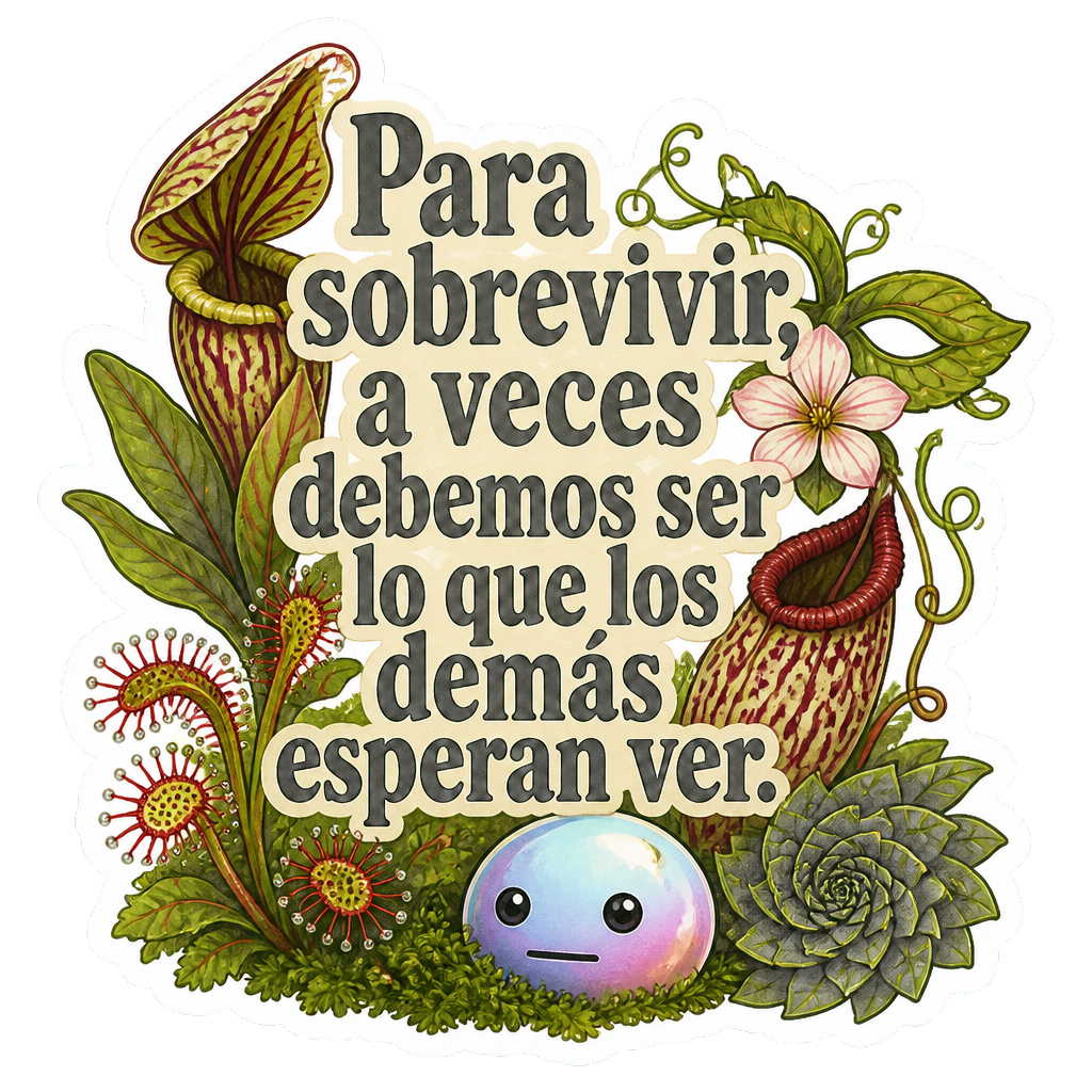 Para sobrevivir, a veces debemos ser lo que los demás esperan ver.