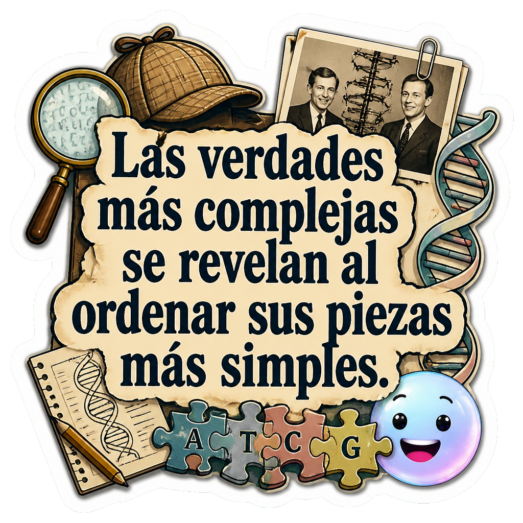 Las verdades más complejas se revelan al ordenar sus piezas más simples.