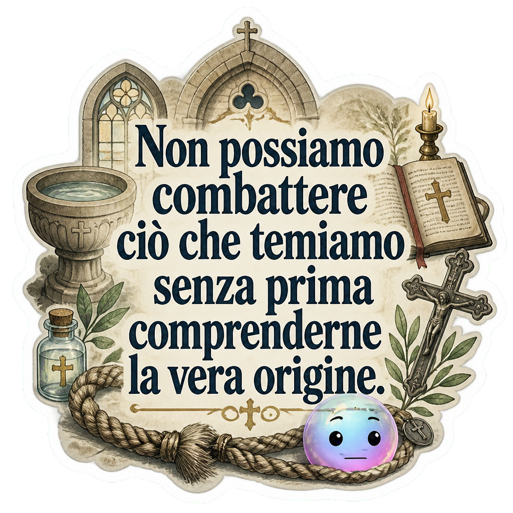 Non possiamo combattere ciò che temiamo senza prima comprenderne la vera origine.
