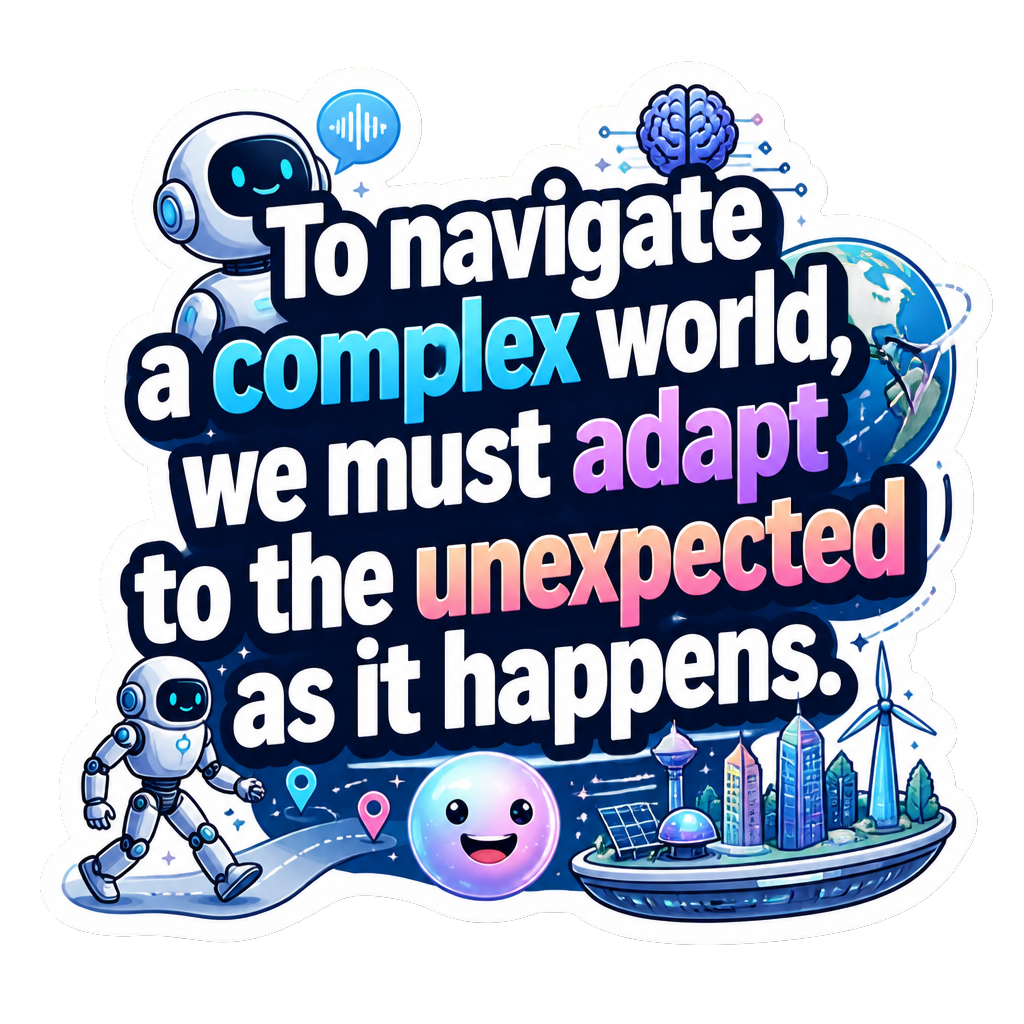 To navigate a complex world, we must adapt to the unexpected as it happens.