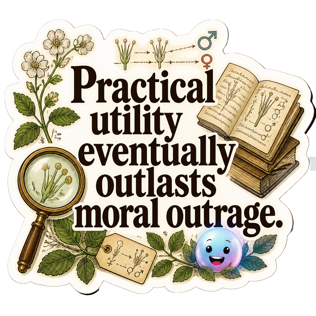 Practical utility eventually outlasts moral outrage.