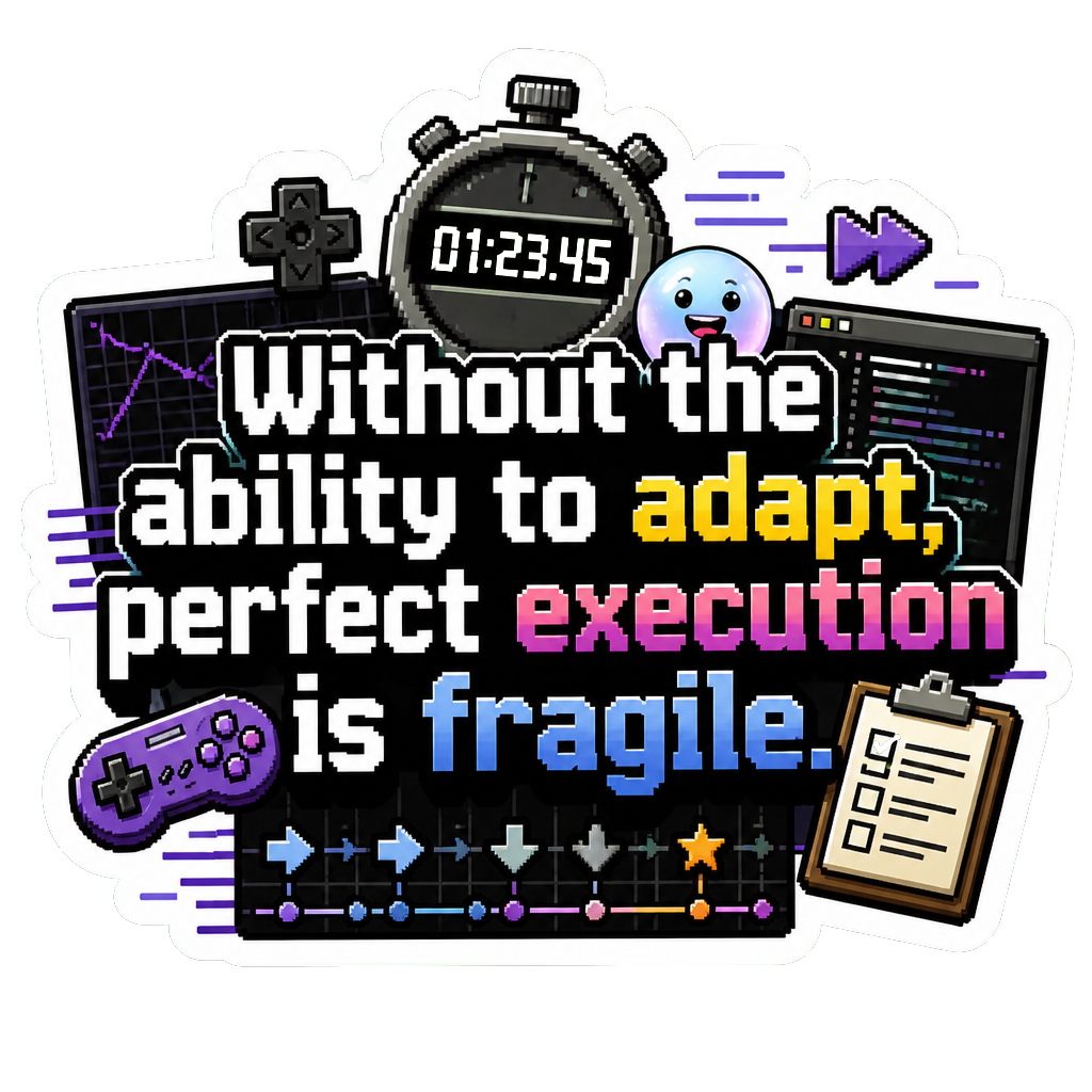 Without the ability to adapt, perfect execution is fragile.