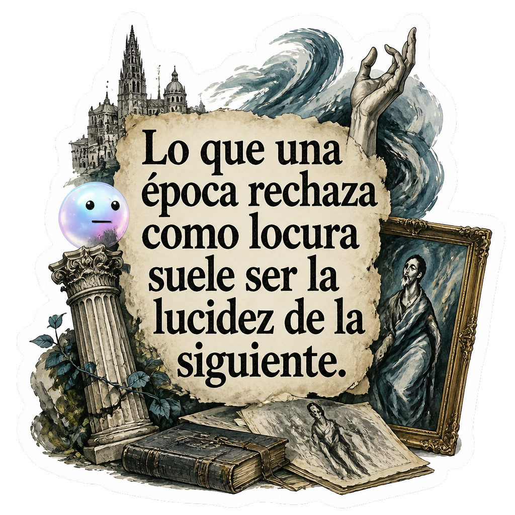 Lo que una época rechaza como locura suele ser la lucidez de la siguiente.