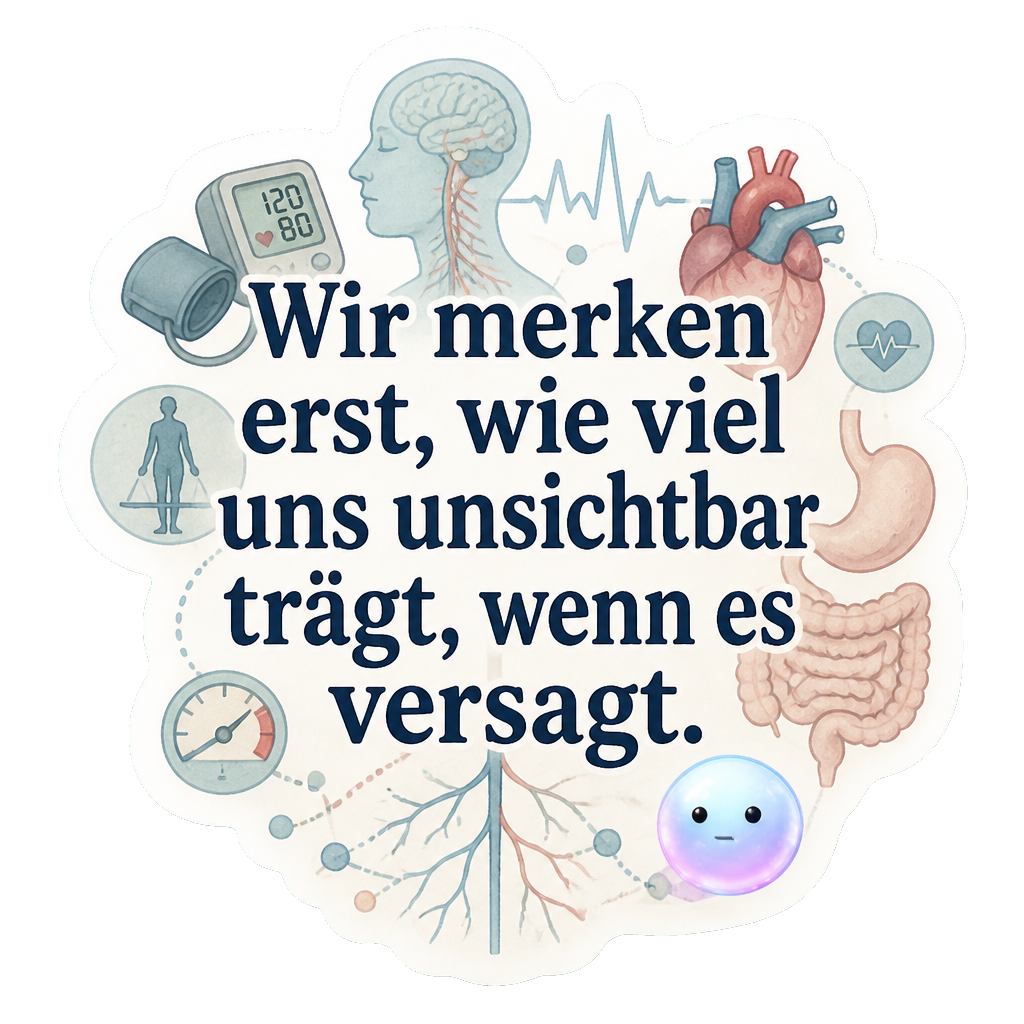 Wir merken erst, wie viel uns unsichtbar trägt, wenn es versagt.