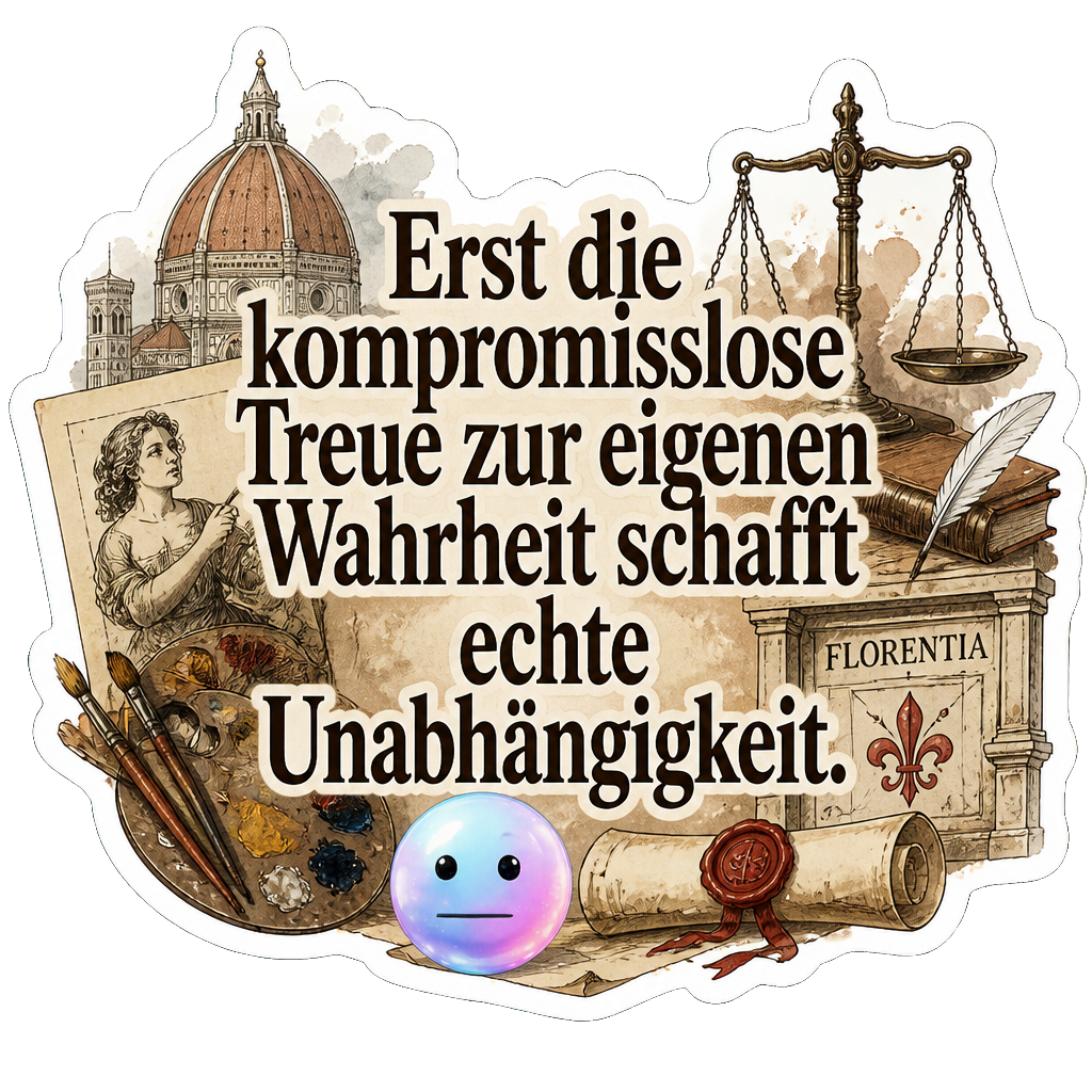 Erst die kompromisslose Treue zur eigenen Wahrheit schafft echte Unabhängigkeit.