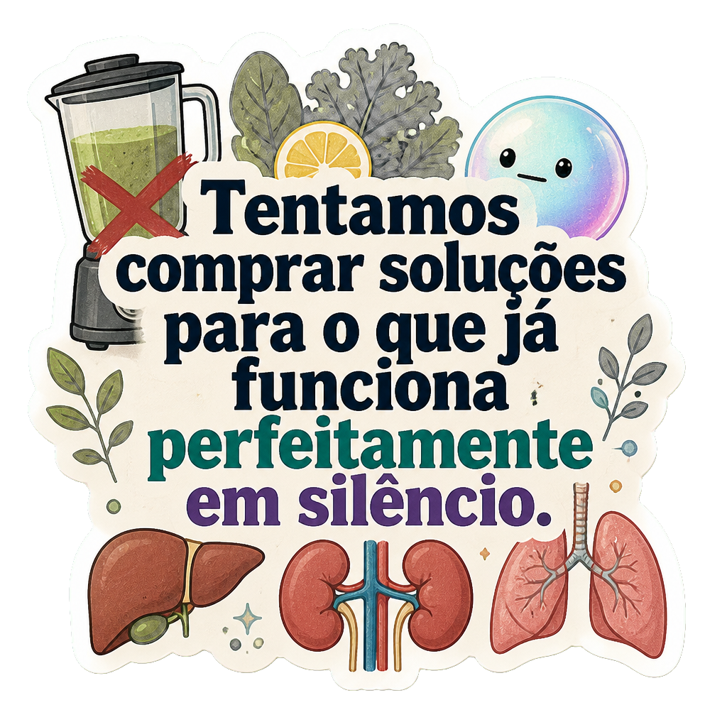 Tentamos comprar soluções para o que já funciona perfeitamente em silêncio.
