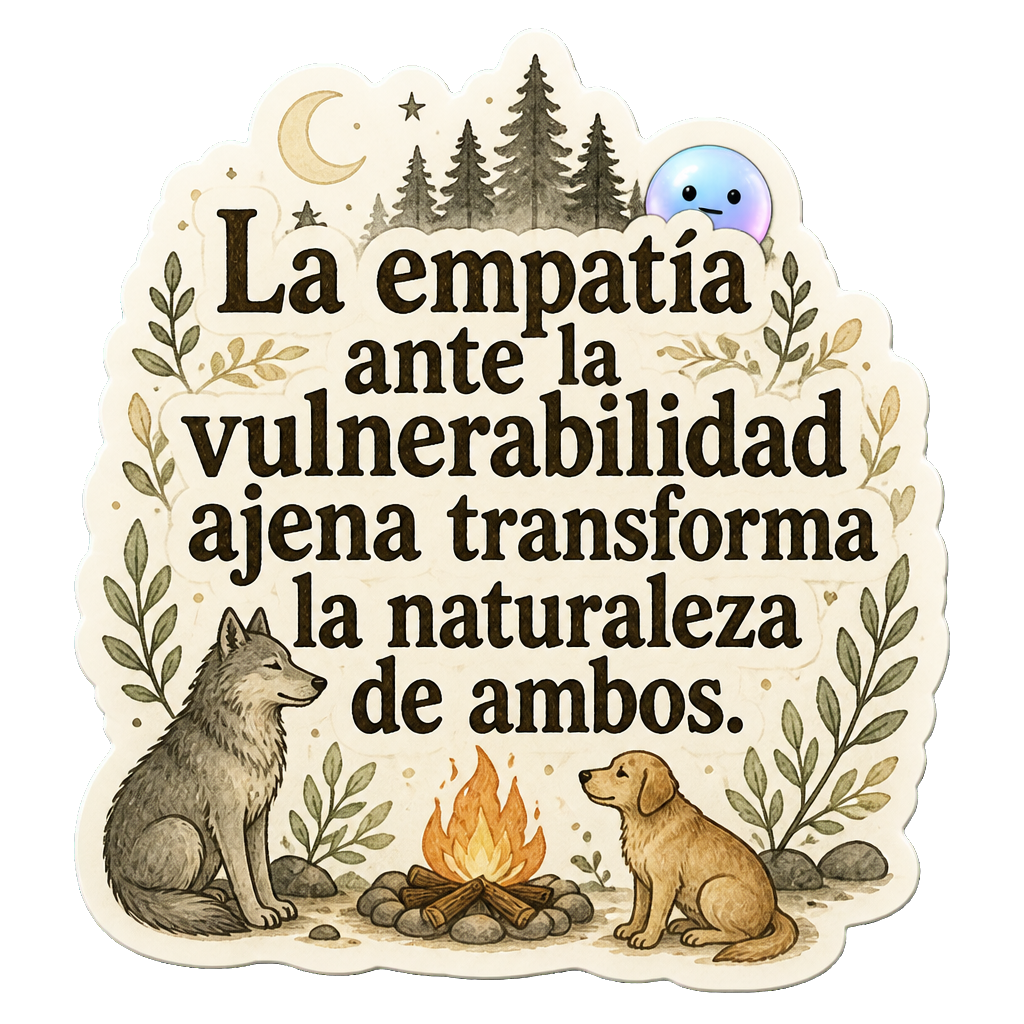 La empatía ante la vulnerabilidad ajena transforma la naturaleza de ambos.