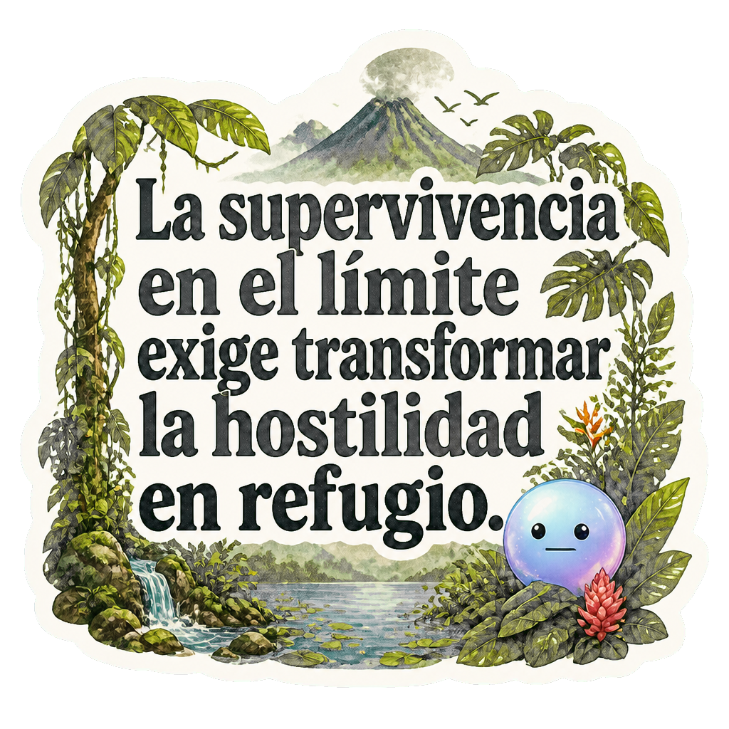 La supervivencia en el límite exige transformar la hostilidad en refugio.