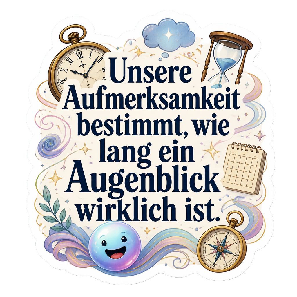 Unsere Aufmerksamkeit bestimmt, wie lang ein Augenblick wirklich ist.