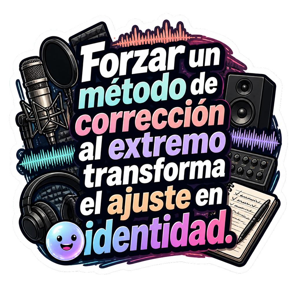 Forzar un método de corrección al extremo transforma el ajuste en identidad.