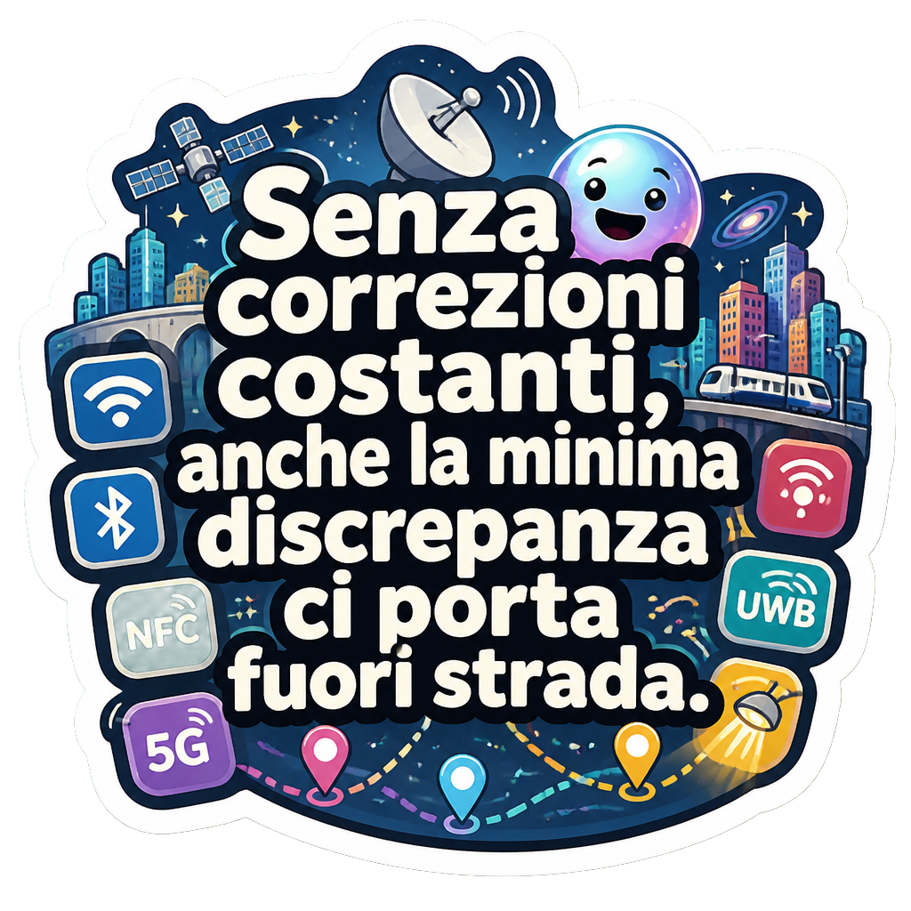 Senza correzioni costanti, anche la minima discrepanza ci porta fuori strada.