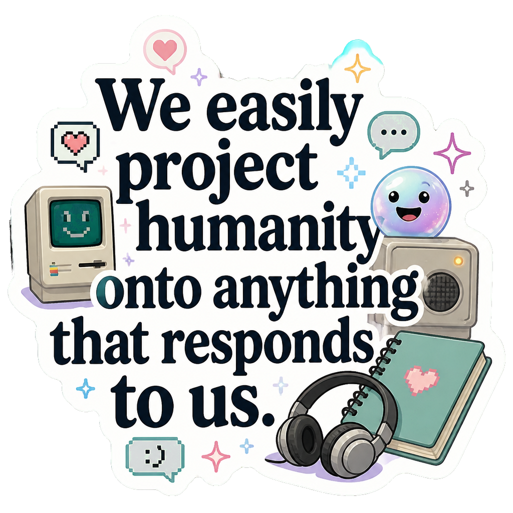 We easily project humanity onto anything that responds to us.