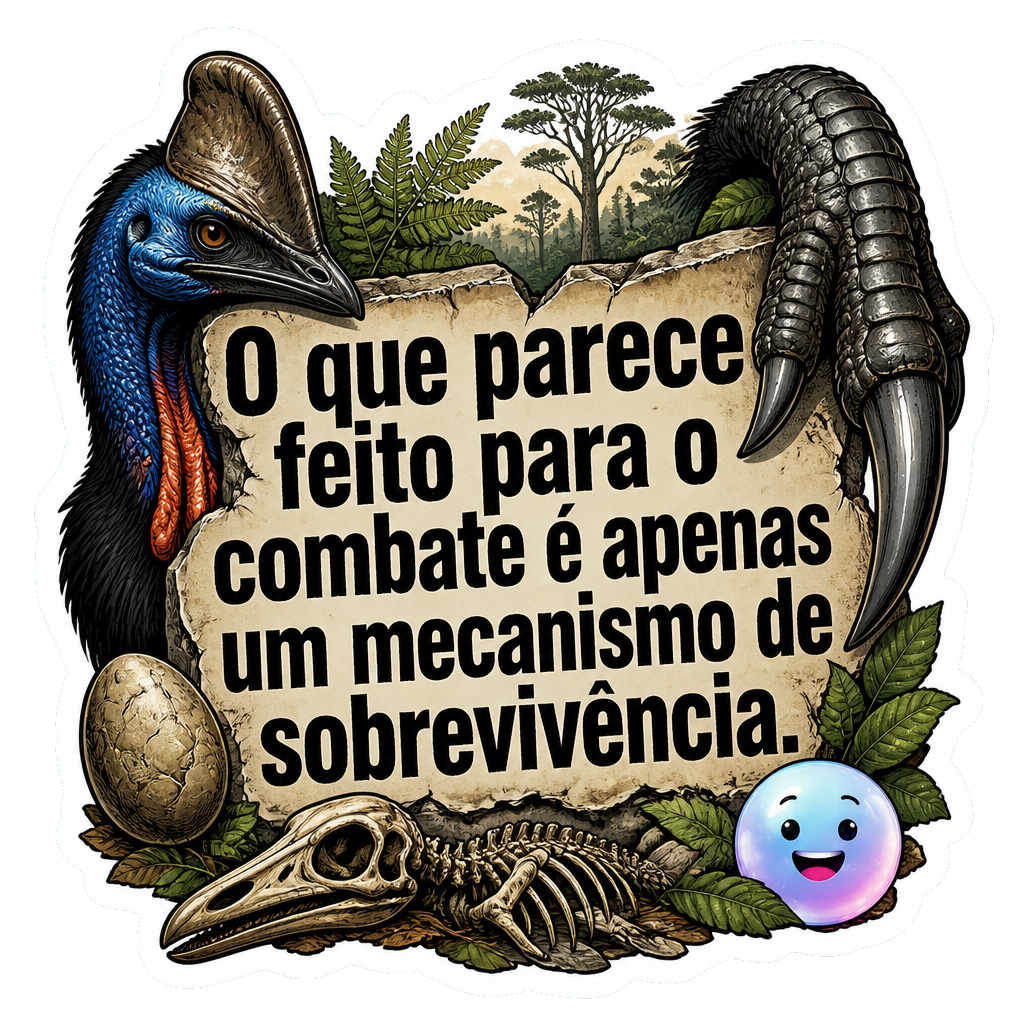 O que parece feito para o combate é apenas um mecanismo de sobrevivência.