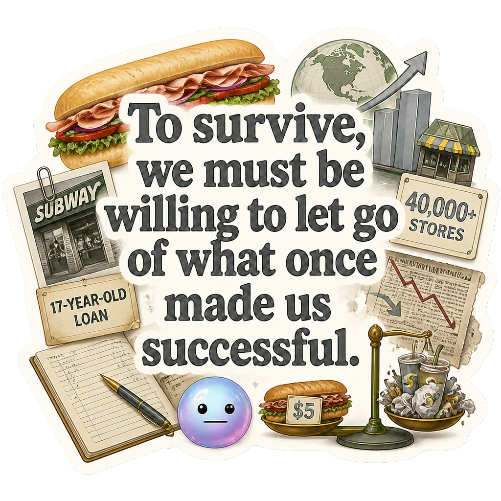 To survive, we must be willing to let go of what once made us successful.