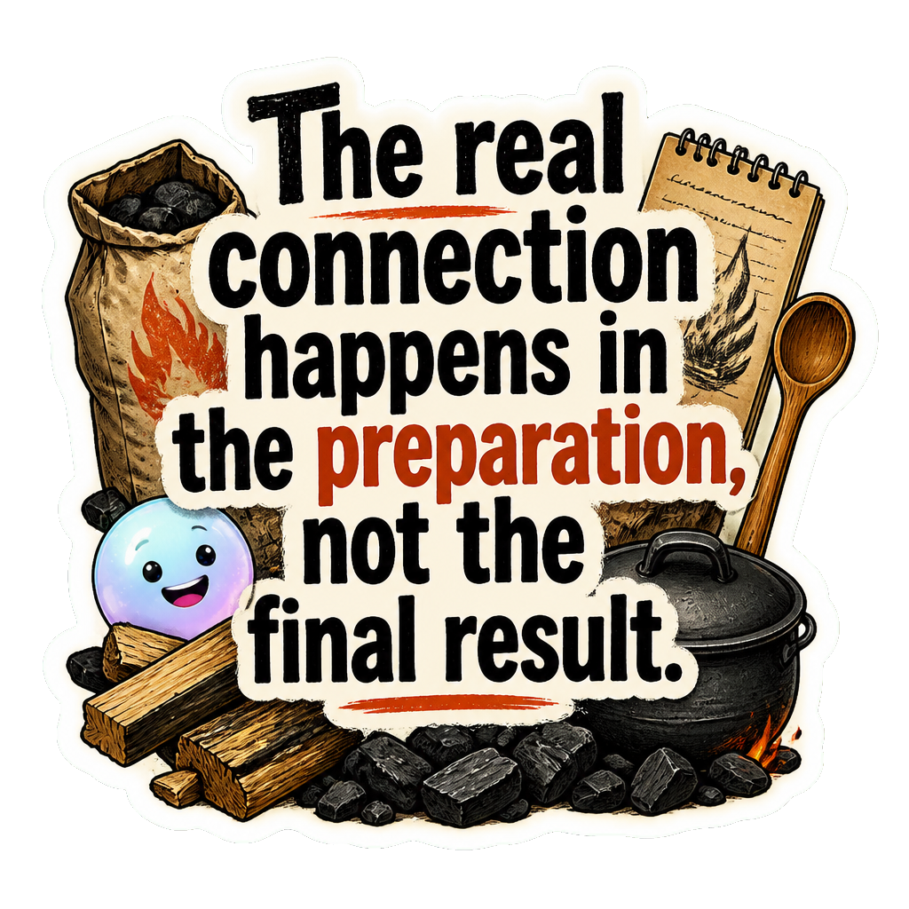 The real connection happens in the preparation, not the final result.