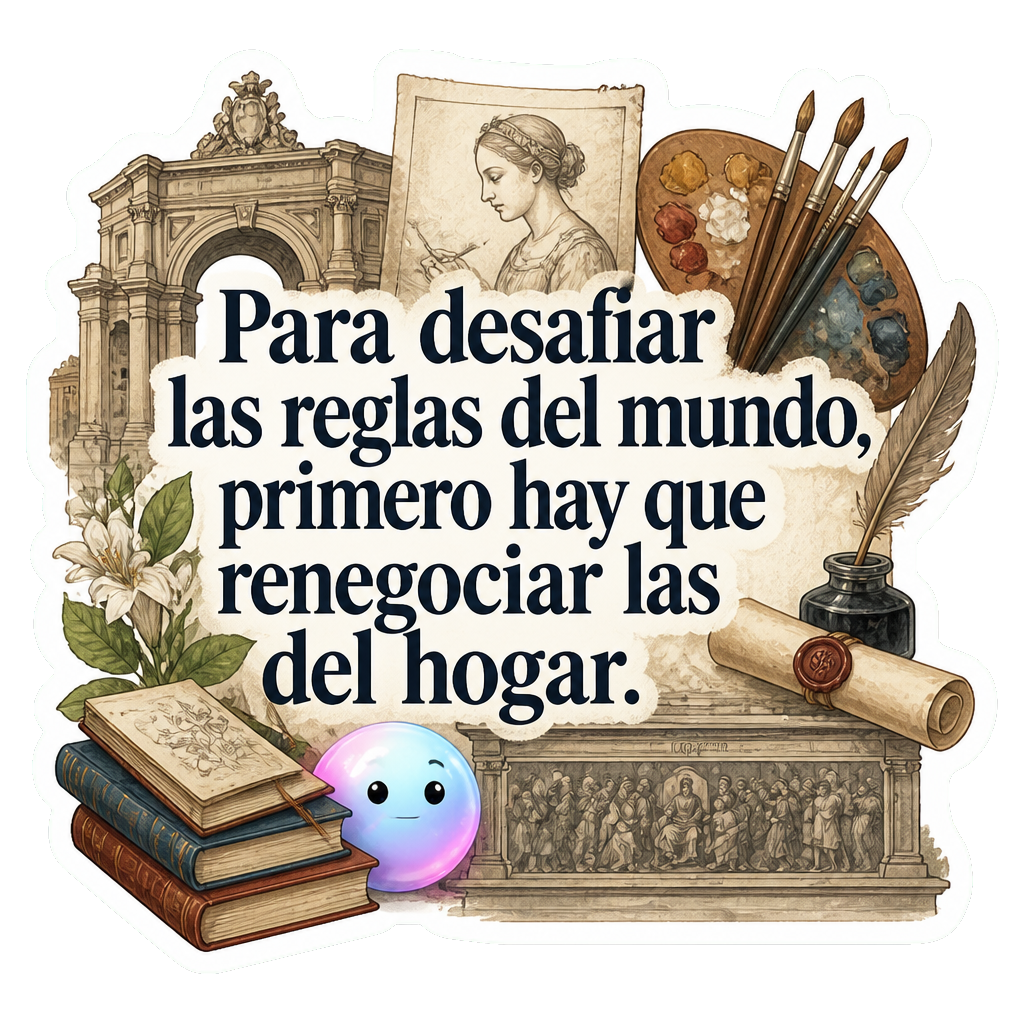 Para desafiar las reglas del mundo, primero hay que renegociar las del hogar.