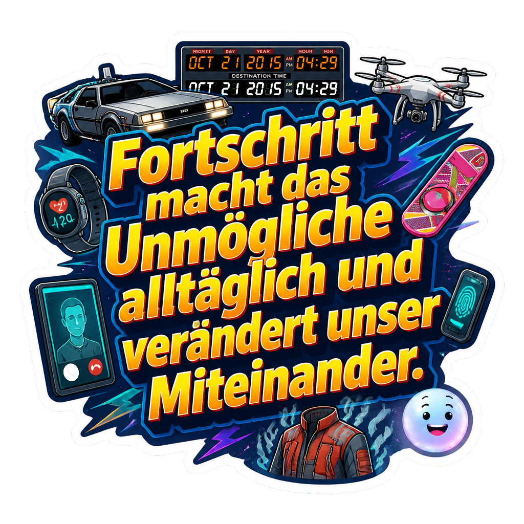 Fortschritt macht das Unmögliche alltäglich und verändert unser Miteinander.