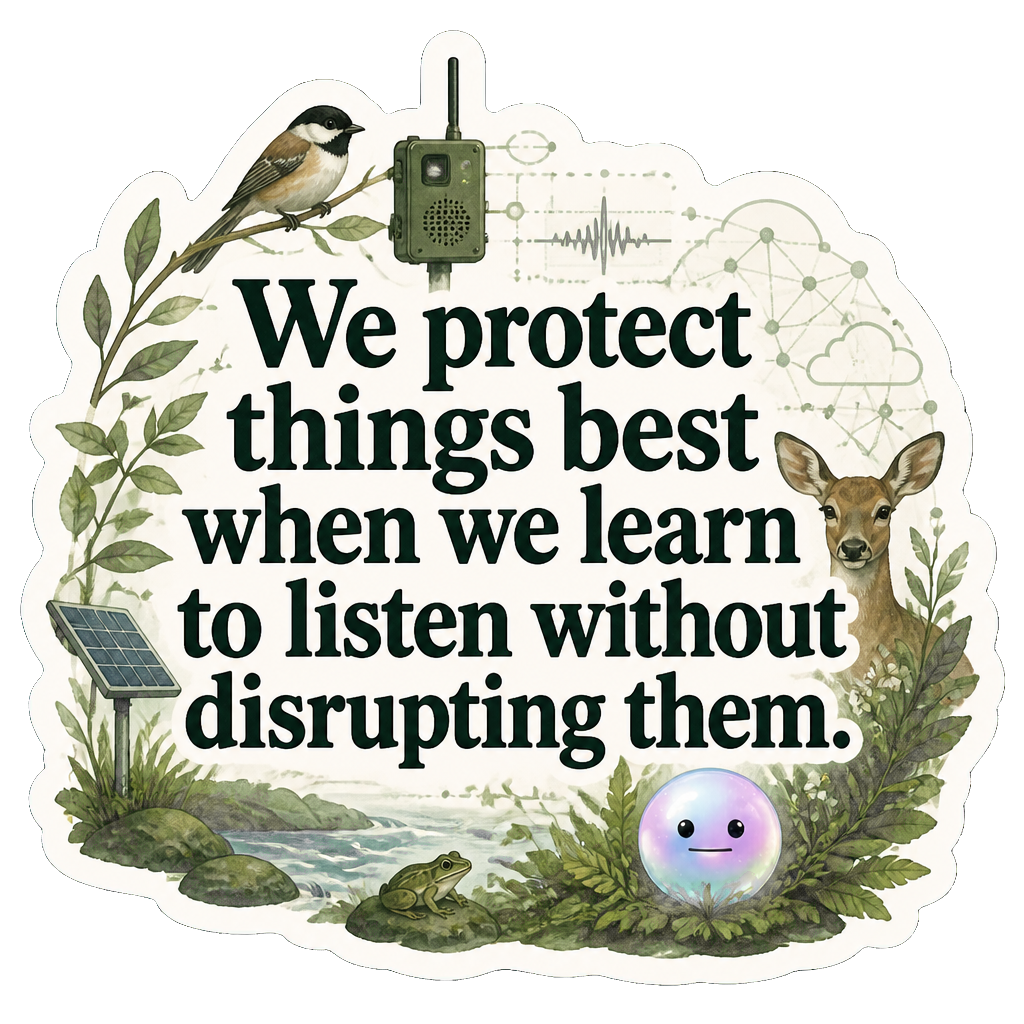 We protect things best when we learn to listen without disrupting them.