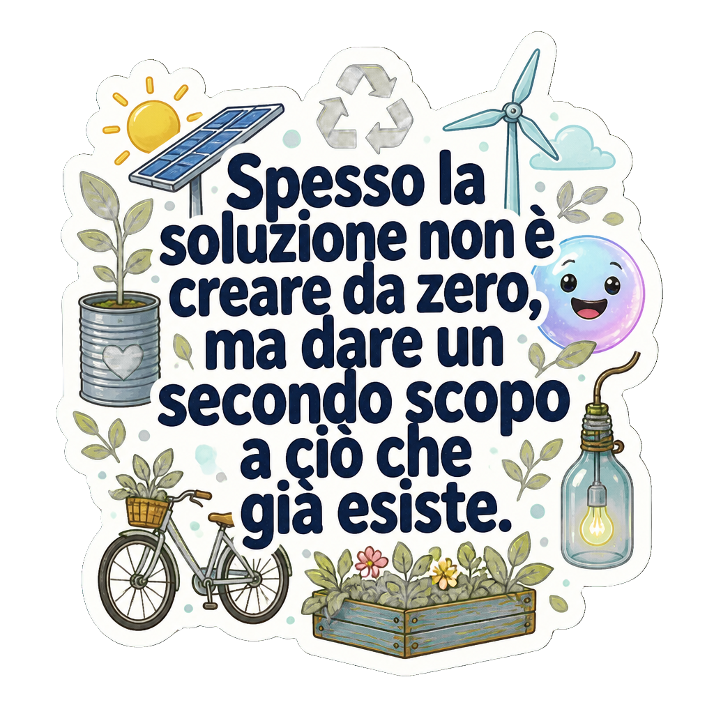 Spesso la soluzione non è creare da zero, ma dare un secondo scopo a ciò che già esiste.