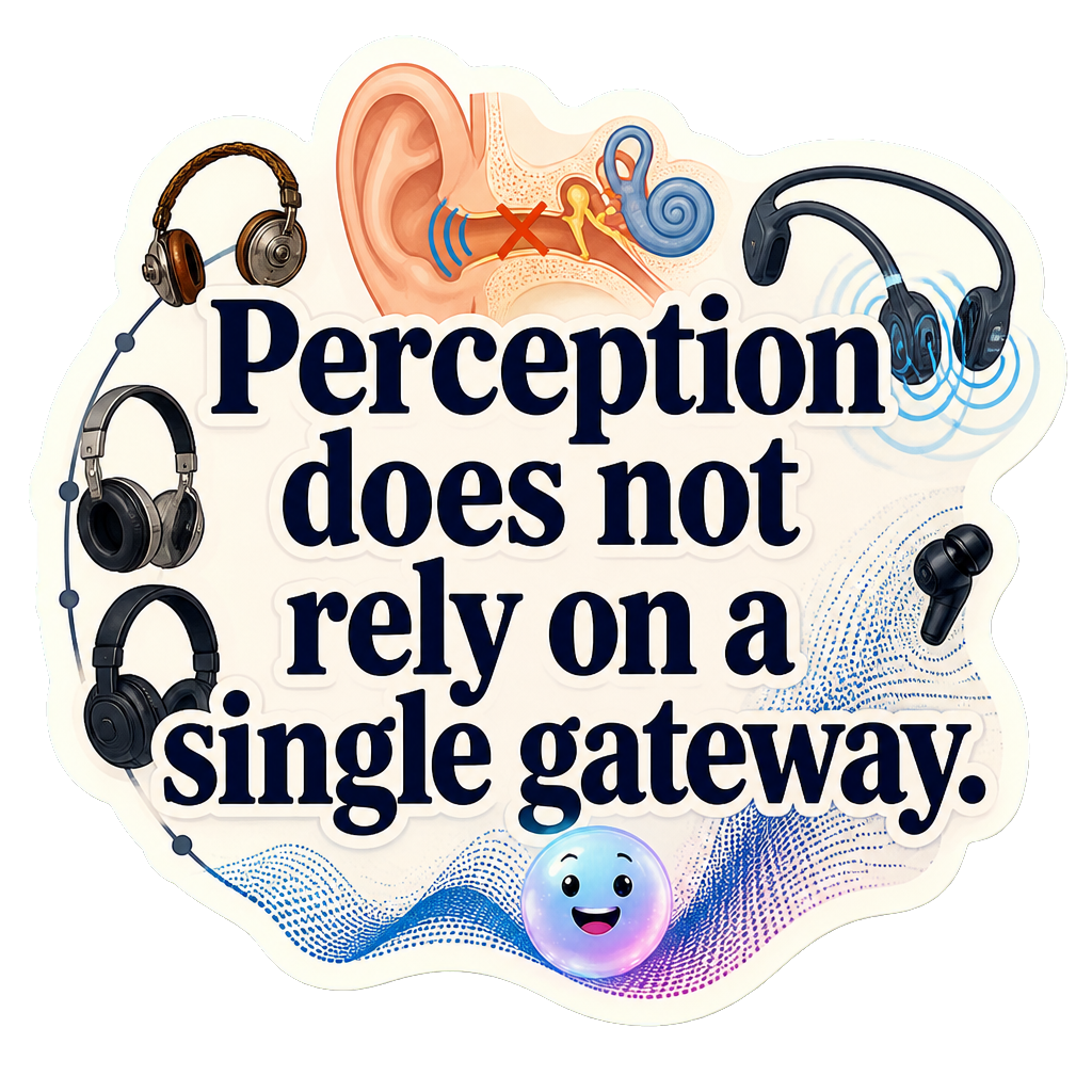 Perception does not rely on a single gateway.