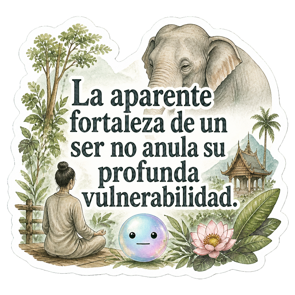 La aparente fortaleza de un ser no anula su profunda vulnerabilidad.