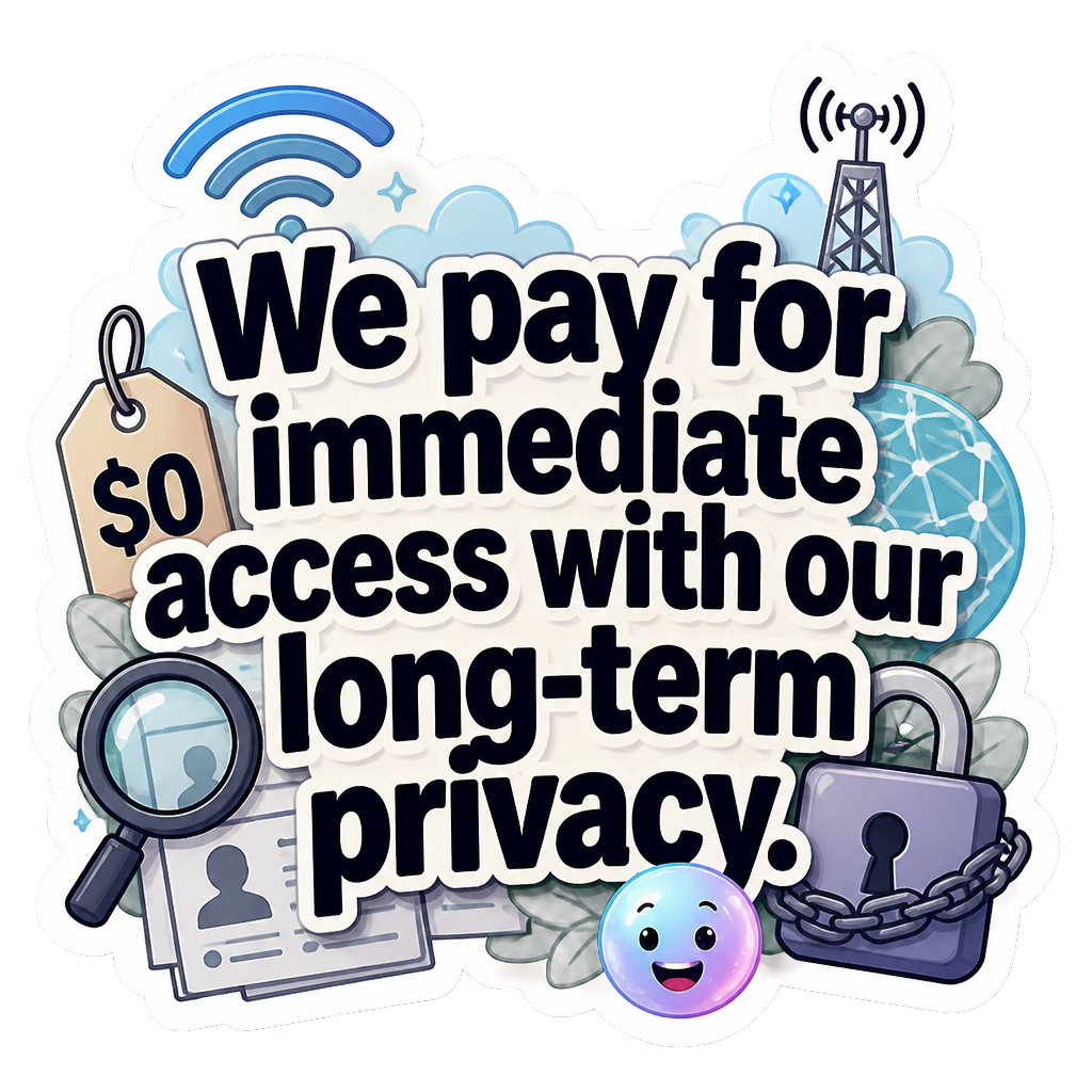 We pay for immediate access with our long-term privacy.