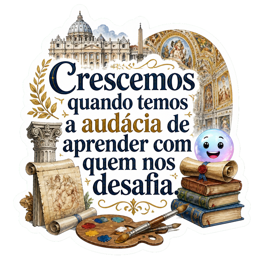 Crescemos quando temos a audácia de aprender com quem nos desafia.