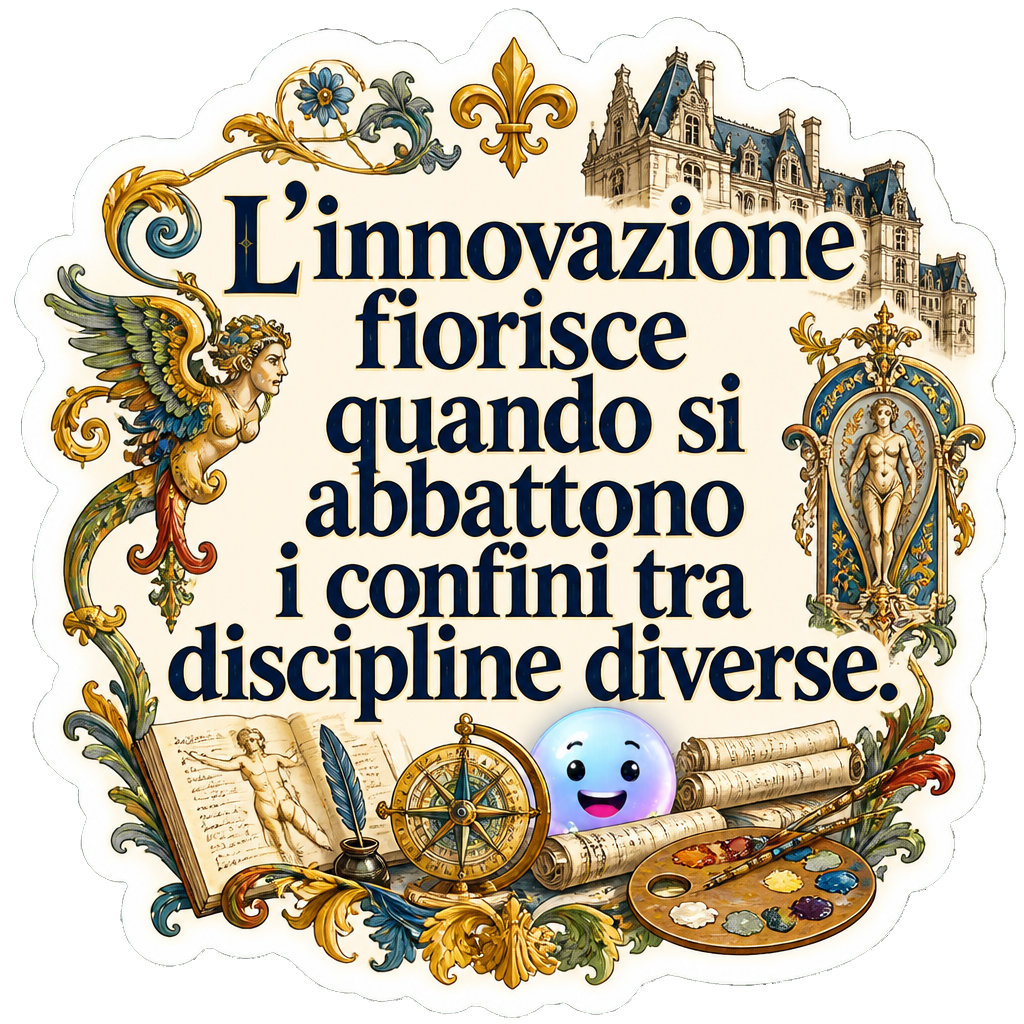 L'innovazione fiorisce quando si abbattono i confini tra discipline diverse.