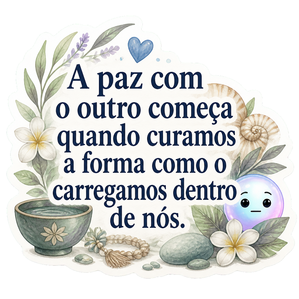 A paz com o outro começa quando curamos a forma como o carregamos dentro de nós.