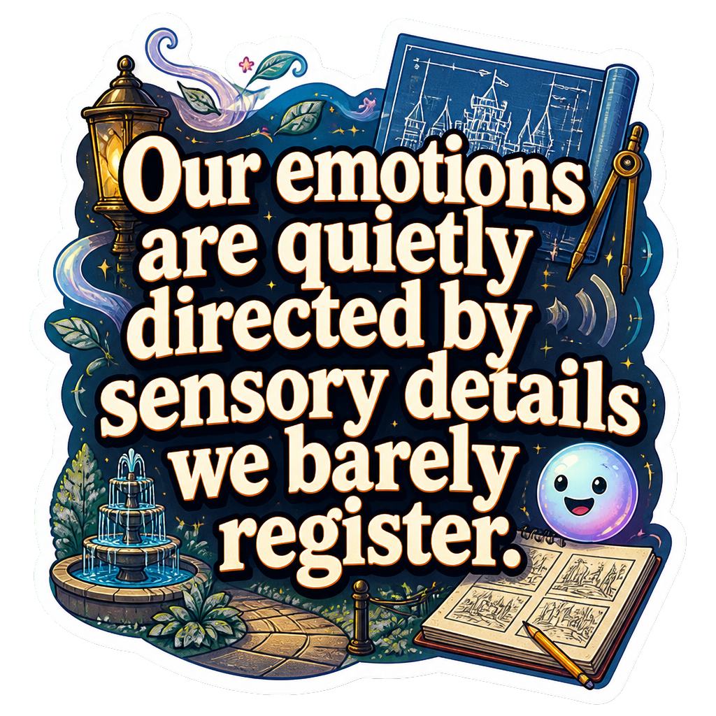 Our emotions are quietly directed by sensory details we barely register.