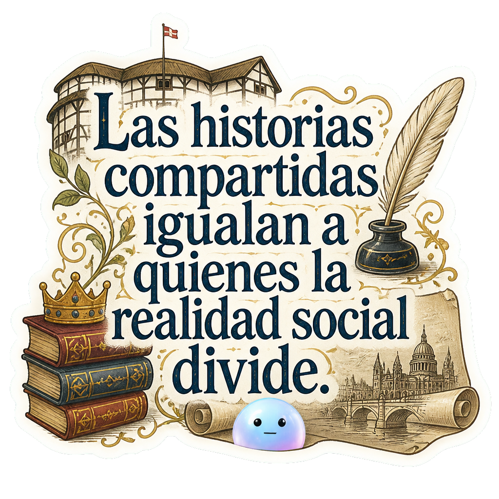 Las historias compartidas igualan a quienes la realidad social divide.