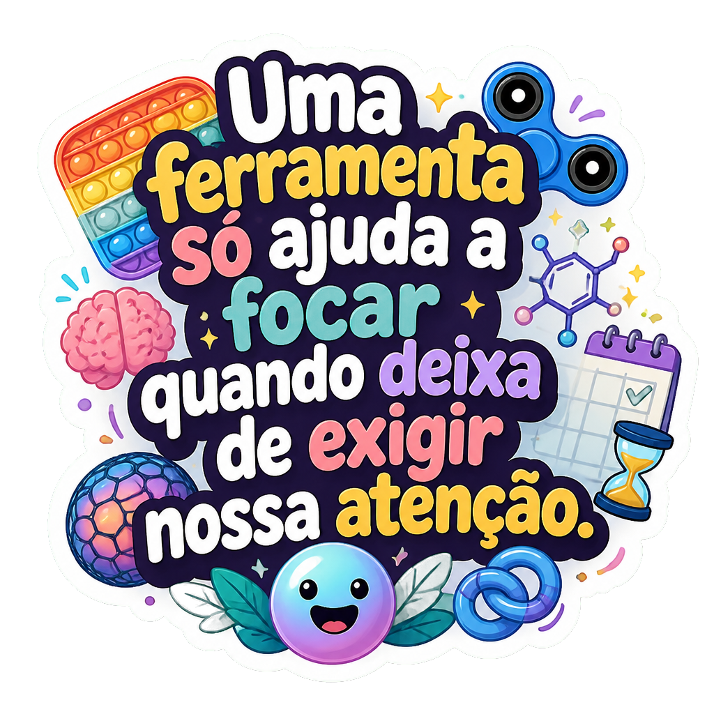 Uma ferramenta só ajuda a focar quando deixa de exigir nossa atenção.