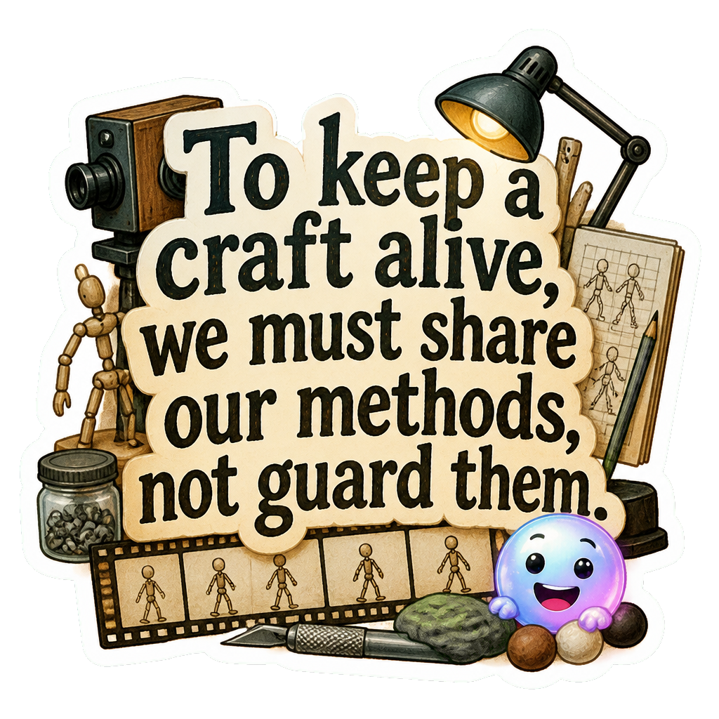 To keep a craft alive, we must share our methods, not guard them.