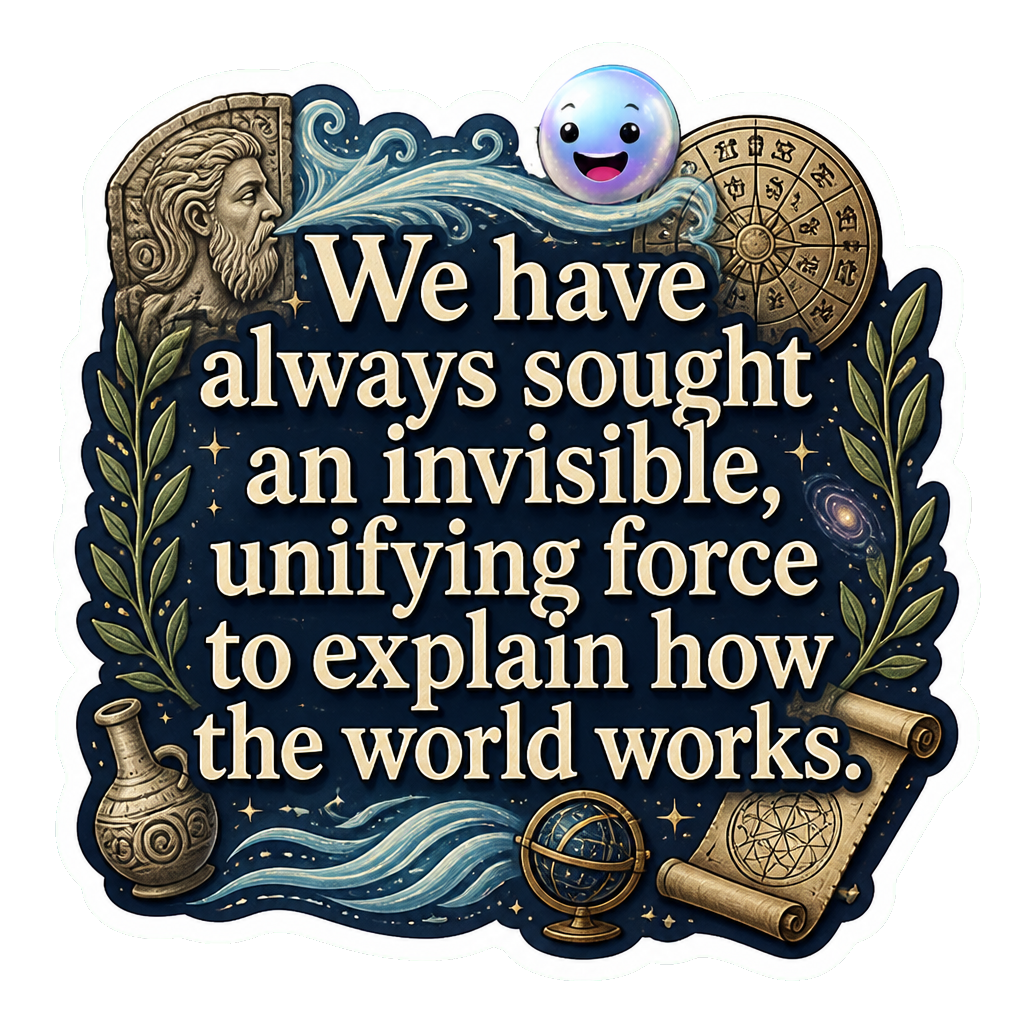 We have always sought an invisible, unifying force to explain how the world works.