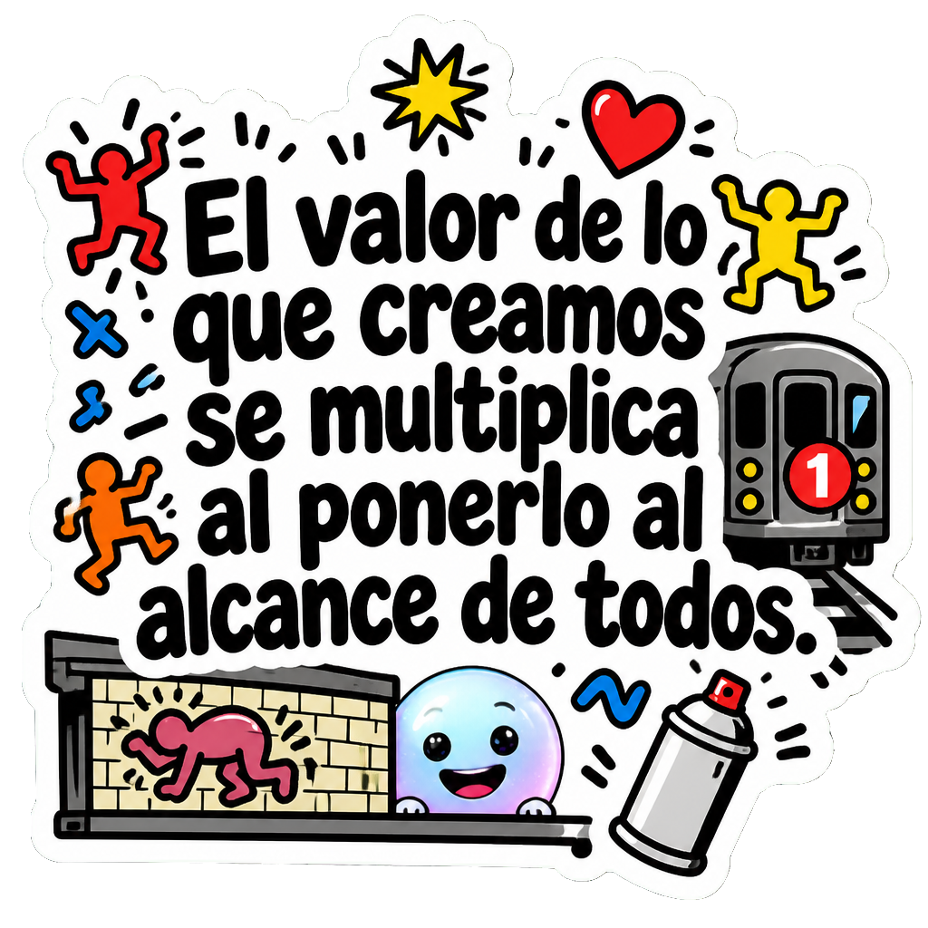 El valor de lo que creamos se multiplica al ponerlo al alcance de todos.