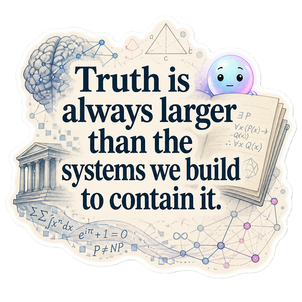 Truth is always larger than the systems we build to contain it.