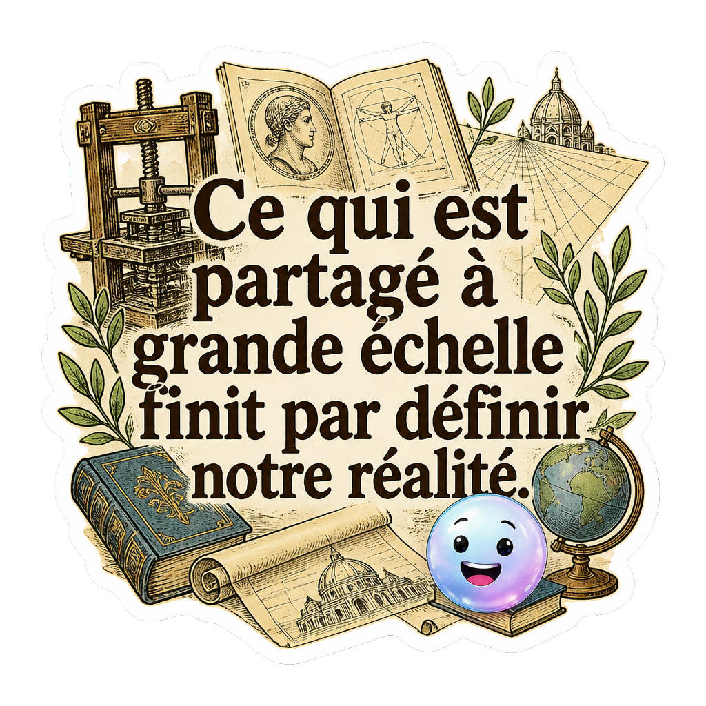 Ce qui est partagé à grande échelle finit par définir notre réalité.