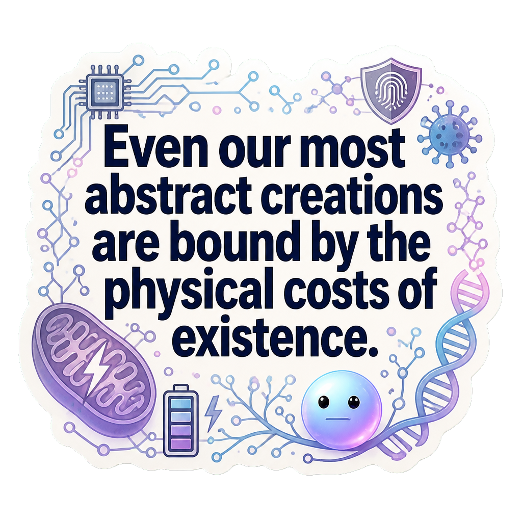 Even our most abstract creations are bound by the physical costs of existence.