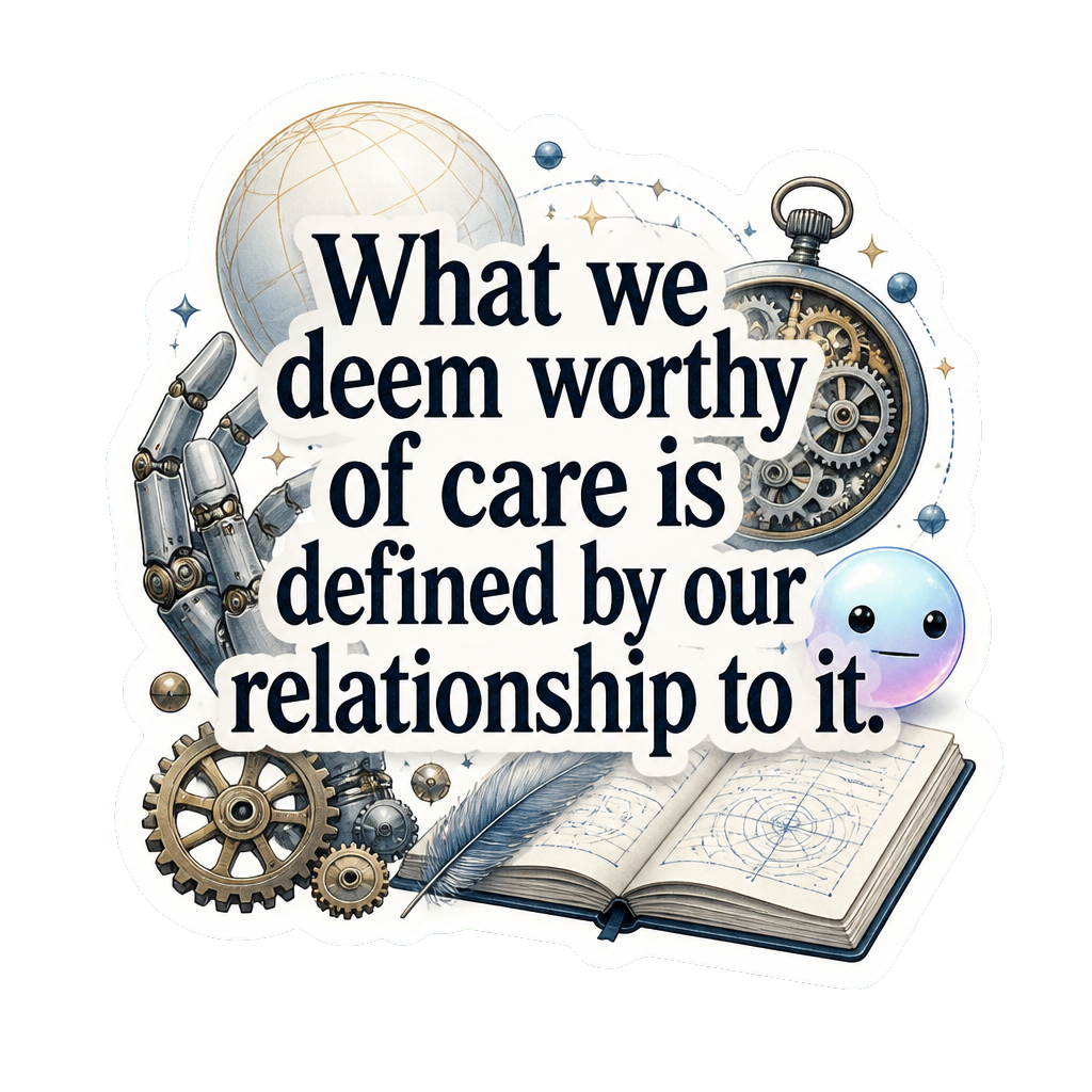 What we deem worthy of care is defined by our relationship to it.