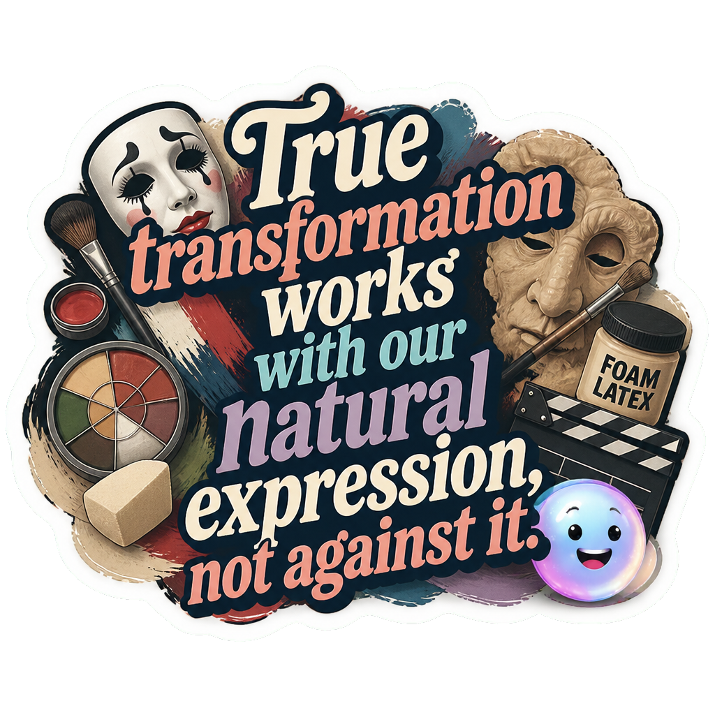 True transformation works with our natural expression, not against it.