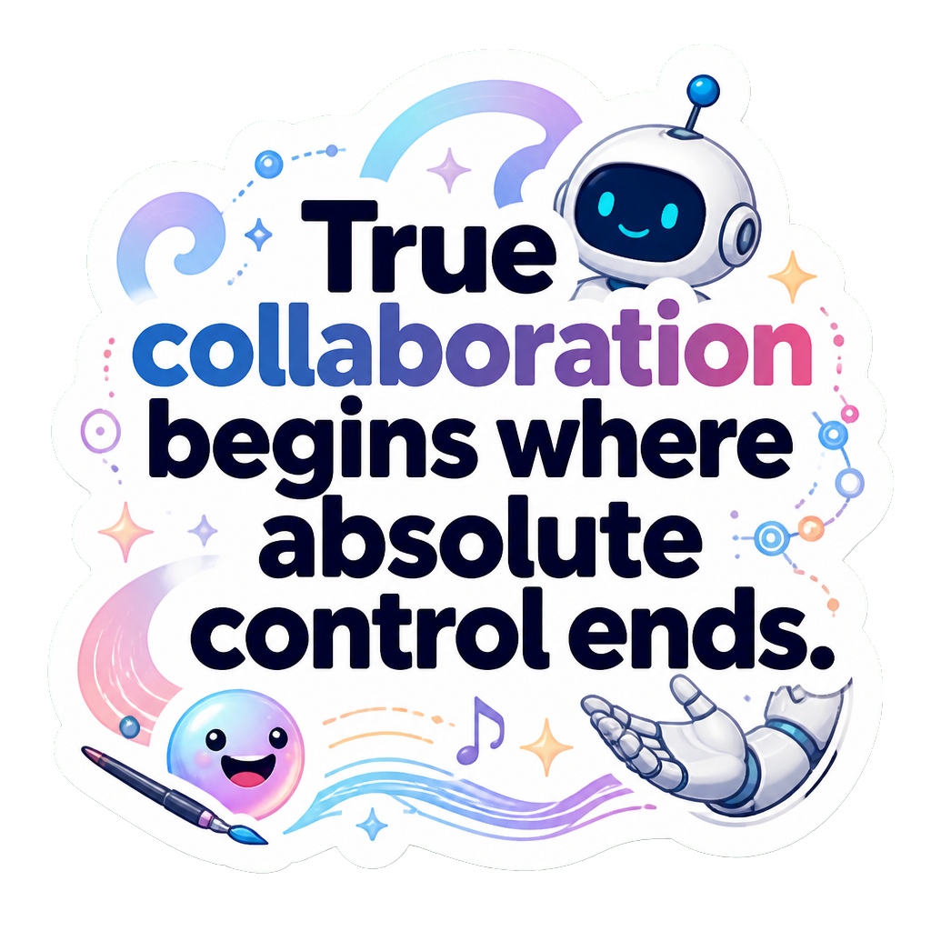 True collaboration begins where absolute control ends.