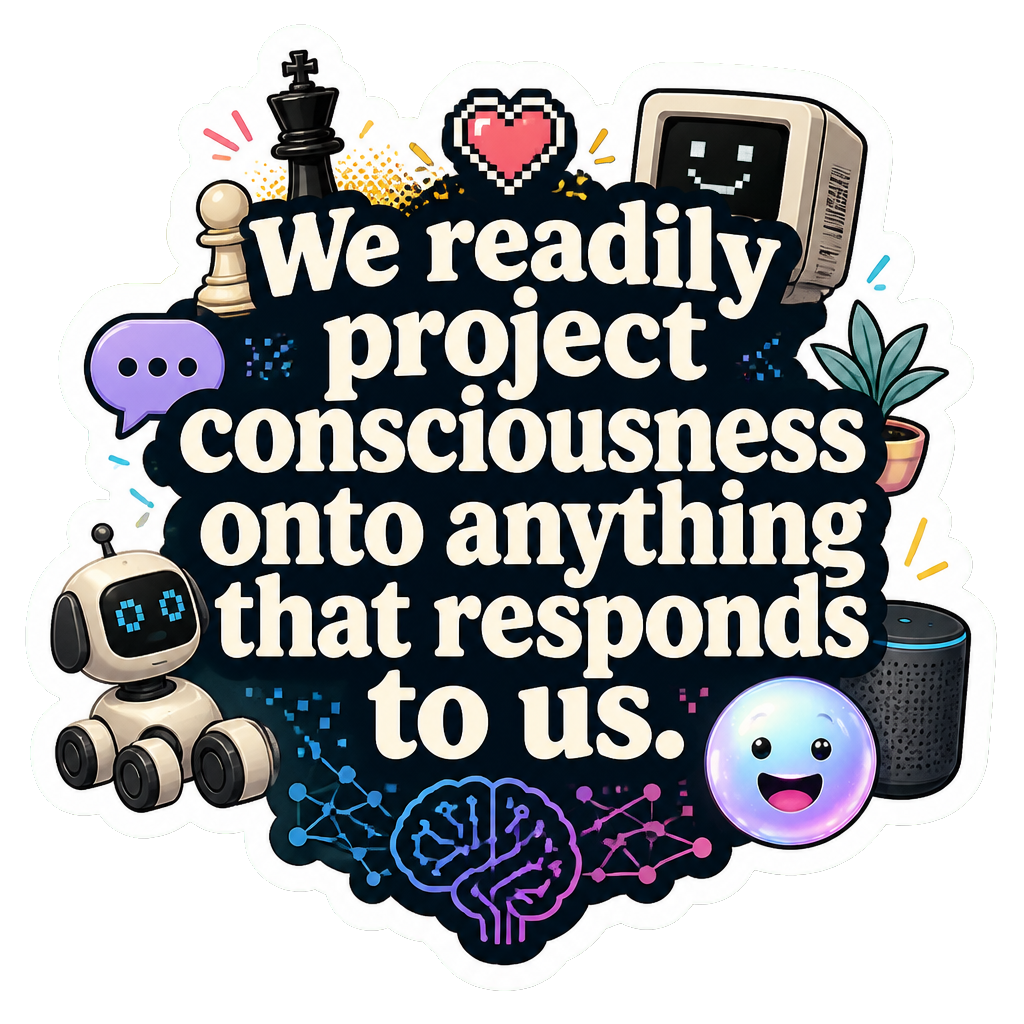 We readily project consciousness onto anything that responds to us.
