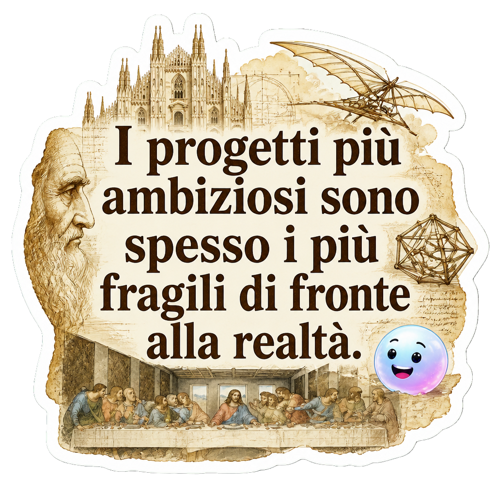 I progetti più ambiziosi sono spesso i più fragili di fronte alla realtà.