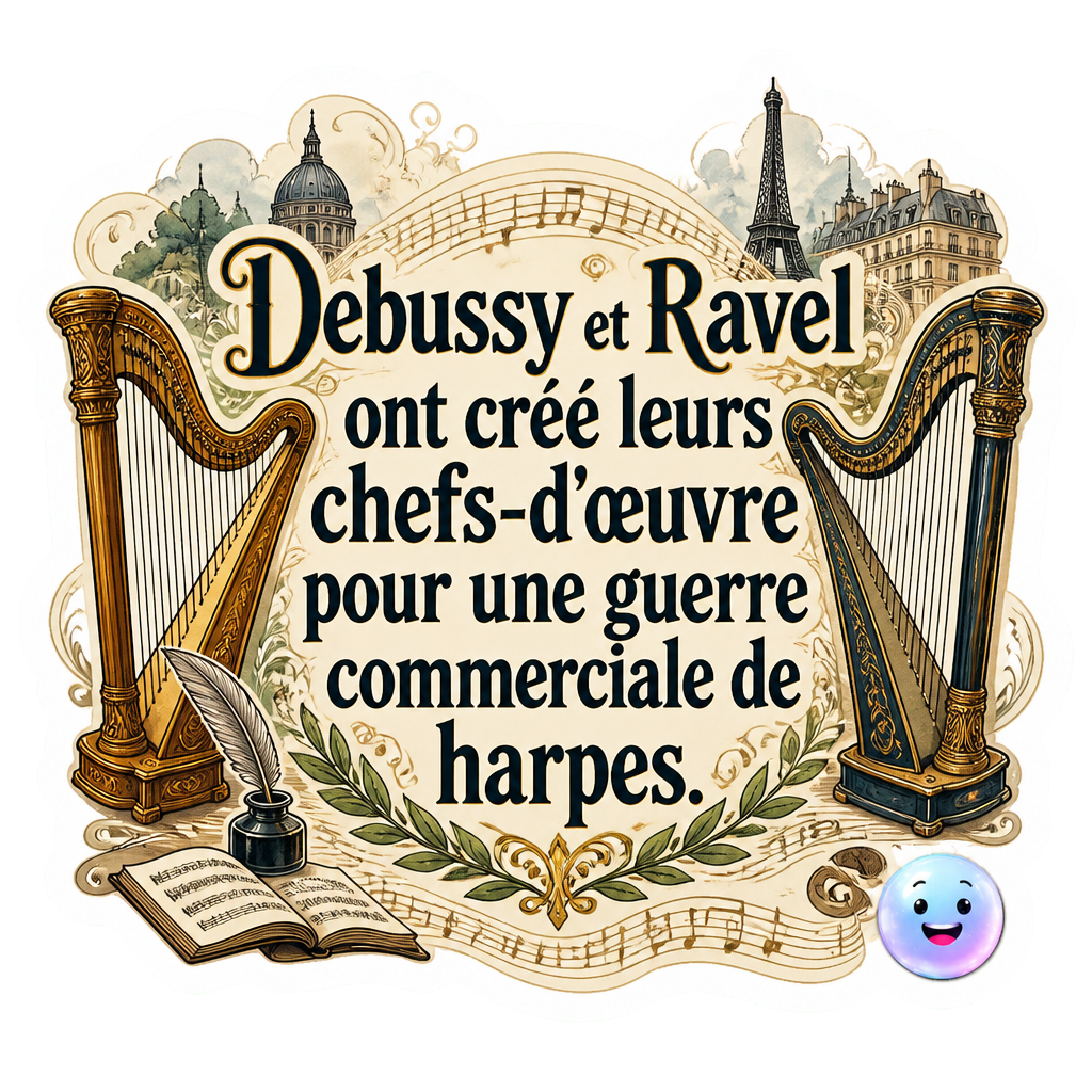 Debussy et Ravel ont créé leurs chefs-d'œuvre pour une guerre commerciale de harpes.