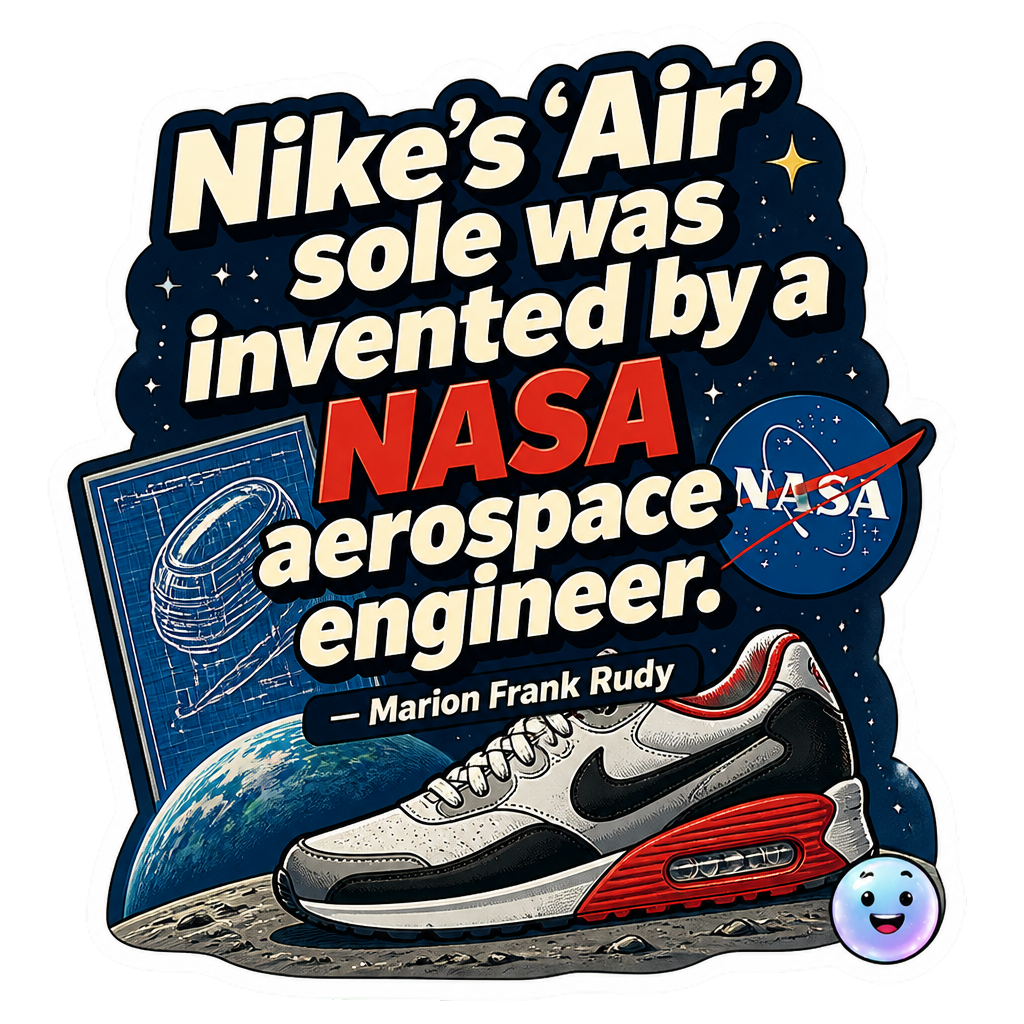 Nike’s 'Air' sole was invented by a NASA aerospace engineer.