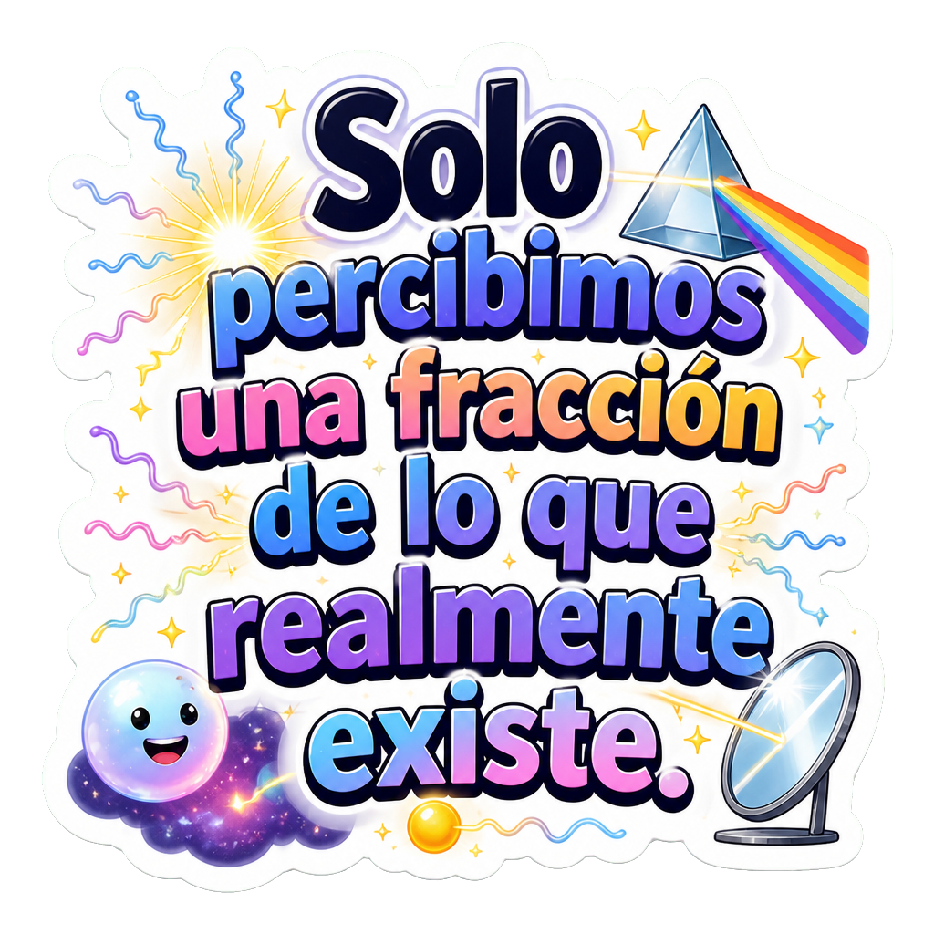 Solo percibimos una fracción de lo que realmente existe.